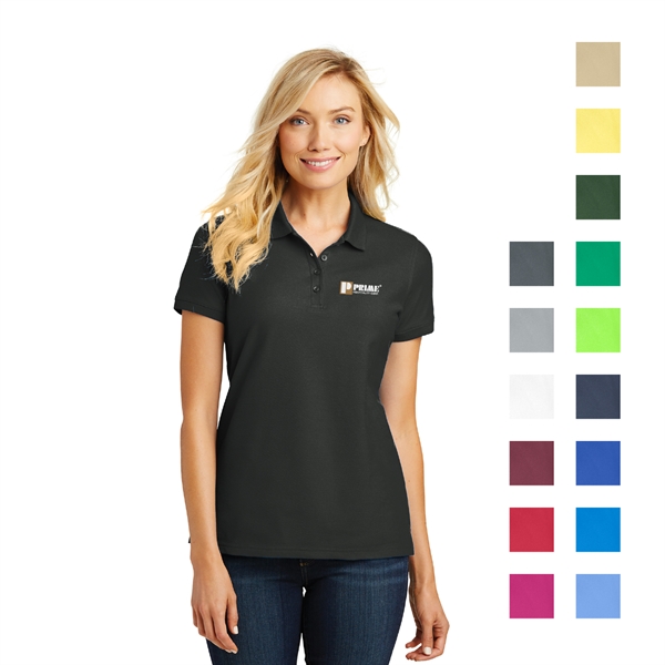 Port Authority® Ladies Core Classic Embroidered Pique Polo