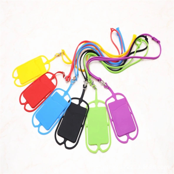 Silicone mobile phone lanyard - Silicone mobile phone lanyard - Image 1 of 1