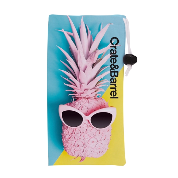 Custom Dye-Sublimated Microfiber Sunglass Pouch