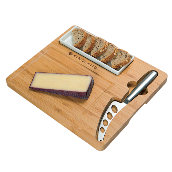 Premium Bamboo Cheese Server Set - Premium Bamboo Cheese Server Set - Image 0 of 4