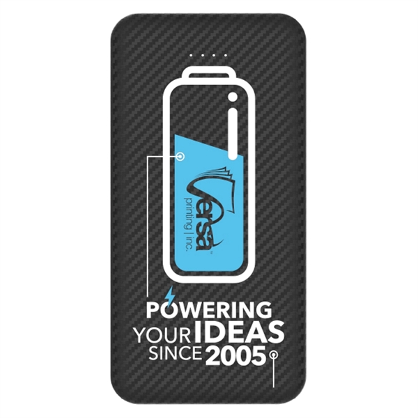 10000 MAH CARBON FIBER POWER BANK - 10000 MAH CARBON FIBER POWER BANK - Image 1 of 2