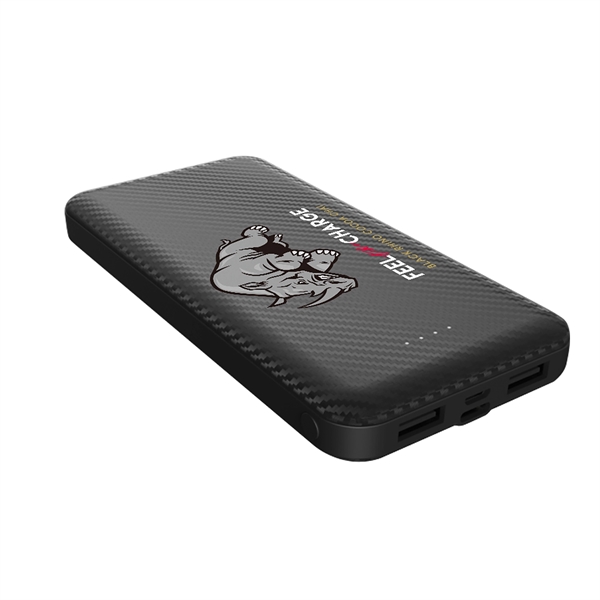 10000 MAH CARBON FIBER POWER BANK - 10000 MAH CARBON FIBER POWER BANK - Image 2 of 2