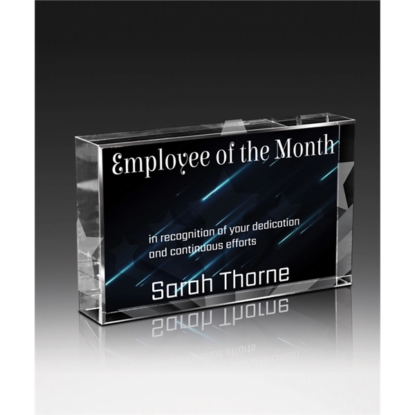 Rectangular Acrylic Award with Custom Imprint - Rectangular Acrylic Award with Custom Imprint - Image 0 of 1