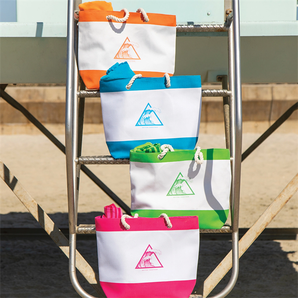 Nautical Beach Tote Bags - Nautical Beach Tote Bags - Image 1 of 1