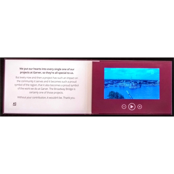 7" High Definition Screen Video Brochure Book -  Hard Cover - 7" High Definition Screen Video Brochure Book -  Hard Cover - Image 4 of 4
