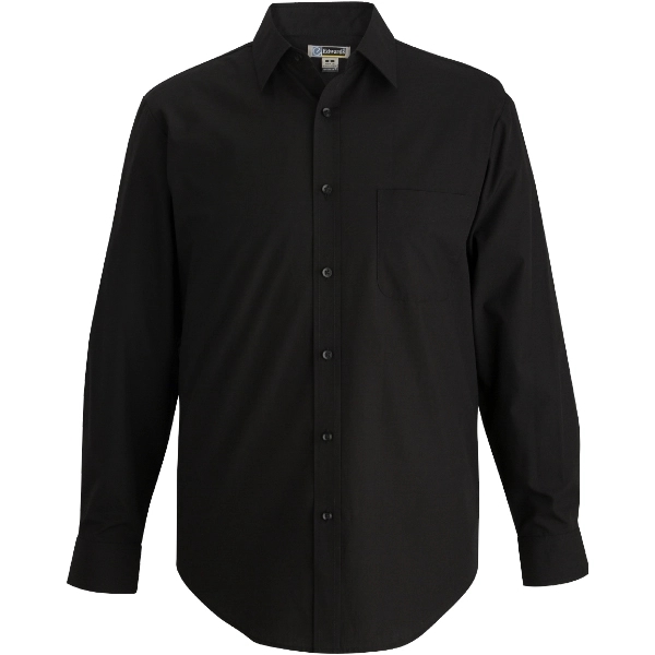 Mens Essential Broadcloth Shirt Long Sleeve - Mens Essential Broadcloth Shirt Long Sleeve - Image 2 of 4