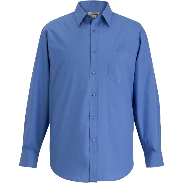 Mens Essential Broadcloth Shirt Long Sleeve - Mens Essential Broadcloth Shirt Long Sleeve - Image 3 of 4