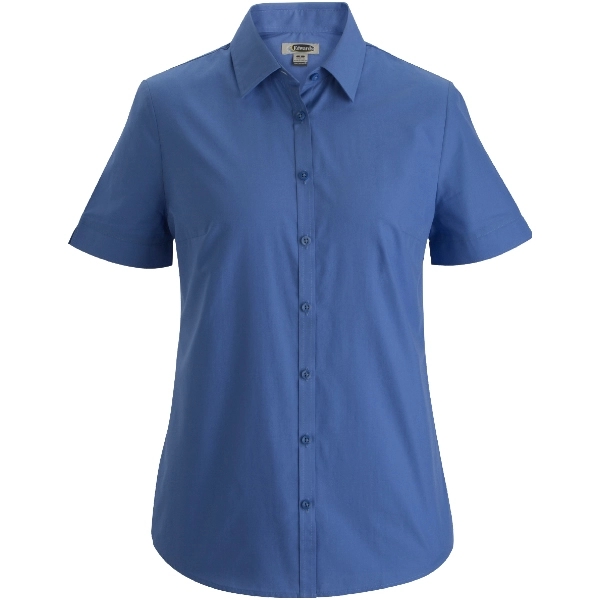 Ladies Essential Broadcloth Shirt Short Sleeve - Ladies Essential Broadcloth Shirt Short Sleeve - Image 0 of 4