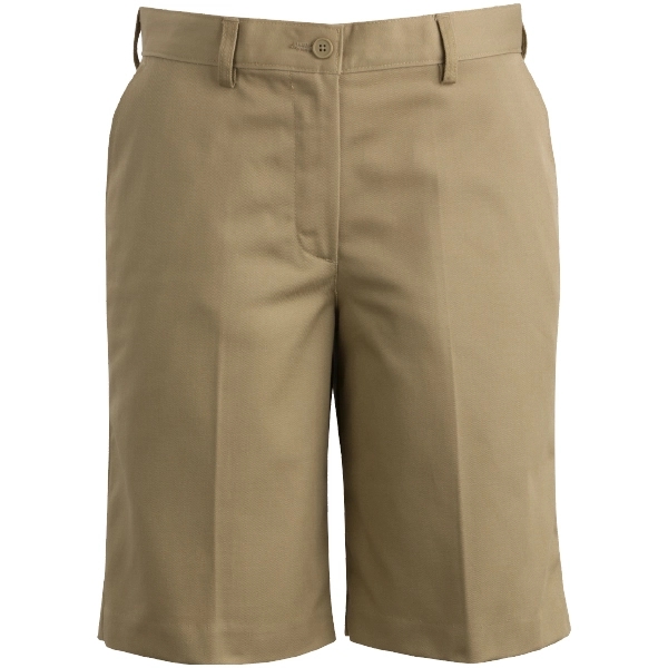 Ladies Utility Chino Flat Front Short