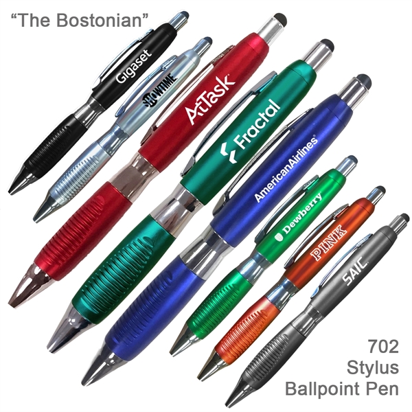 The Elegant & Stylish Bostonian Ballpoint Pen With Stylus - The Elegant & Stylish Bostonian Ballpoint Pen With Stylus - Image 0 of 18
