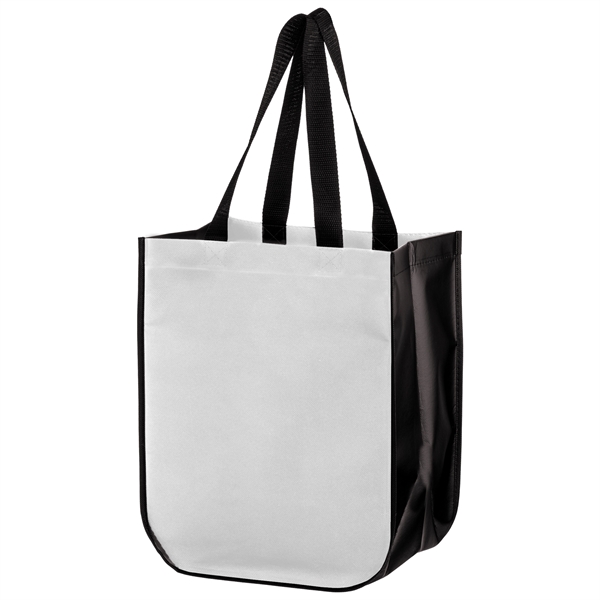 Matte Laminated Designer Tote Bags with Curved Corners - Matte Laminated Designer Tote Bags with Curved Corners - Image 5 of 9