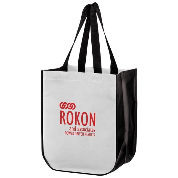 Matte Laminated Designer Tote Bags with Curved Corners - Matte Laminated Designer Tote Bags with Curved Corners - Image 1 of 9
