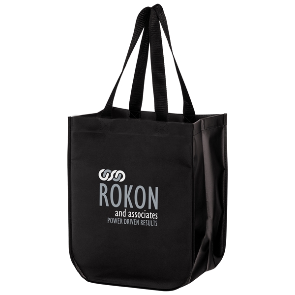 Matte Laminated Designer Tote Bags with Curved Corners - Matte Laminated Designer Tote Bags with Curved Corners - Image 4 of 9