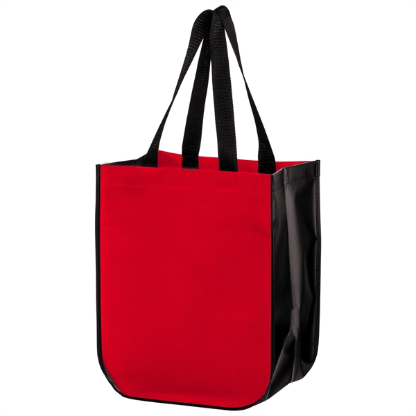 Matte Laminated Designer Tote Bags with Curved Corners - Matte Laminated Designer Tote Bags with Curved Corners - Image 6 of 9