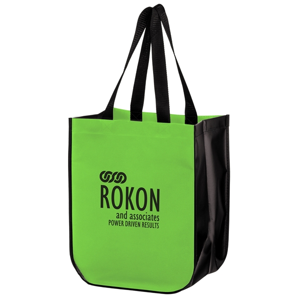 Matte Laminated Designer Tote Bags with Curved Corners - Matte Laminated Designer Tote Bags with Curved Corners - Image 9 of 9