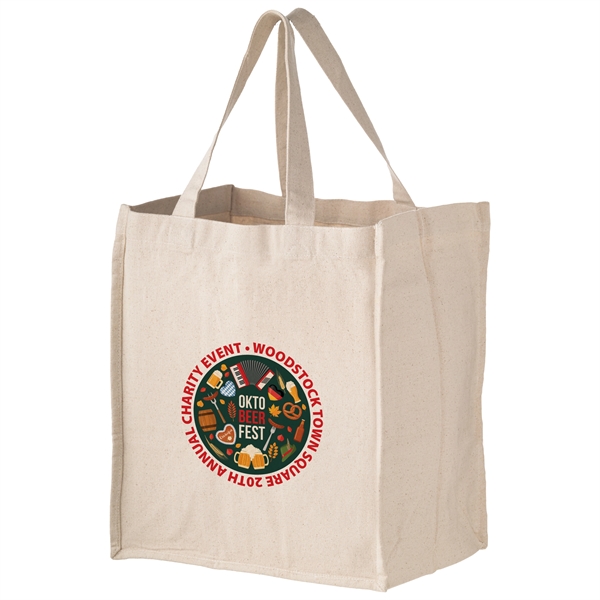 Cotton Canvas Grocery Bag - 14oz | Plum Grove