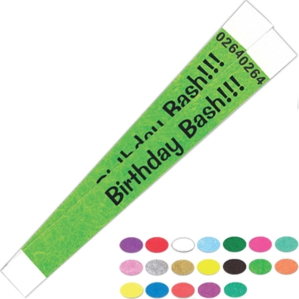 3/4" Tyvek Wristband - 3/4" Tyvek Wristband - Image 4 of 7