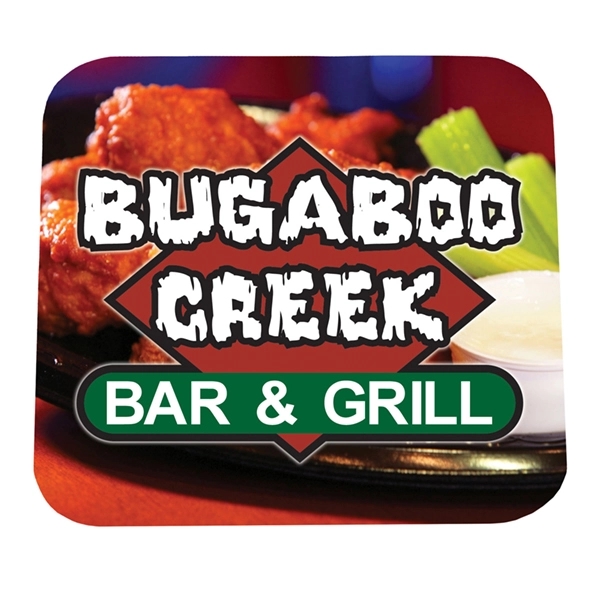 3 1/2" Square 16 Point Coated Stock Coaster - 3 1/2" Square 16 Point Coated Stock Coaster - Image 1 of 2