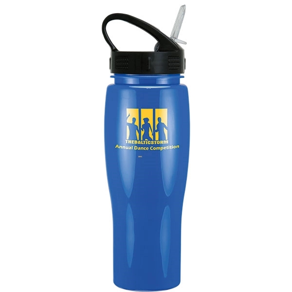 24oz Contour Bottle with Sport Sip Lid & Straw - 24oz Contour Bottle with Sport Sip Lid & Straw - Image 1 of 1