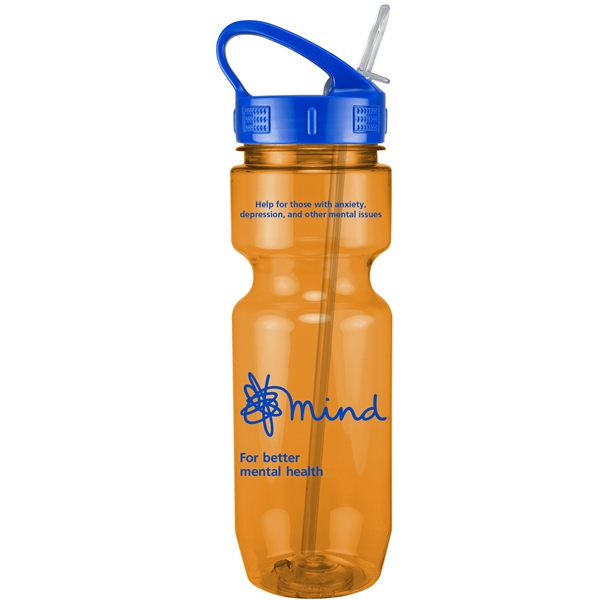 22oz Translucent Bike Bottle with Sport Sip Lid & Straw - 22oz Translucent Bike Bottle with Sport Sip Lid & Straw - Image 0 of 41