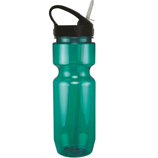 22oz Translucent Bike Bottle with Sport Sip Lid & Straw - 22oz Translucent Bike Bottle with Sport Sip Lid & Straw - Image 10 of 41