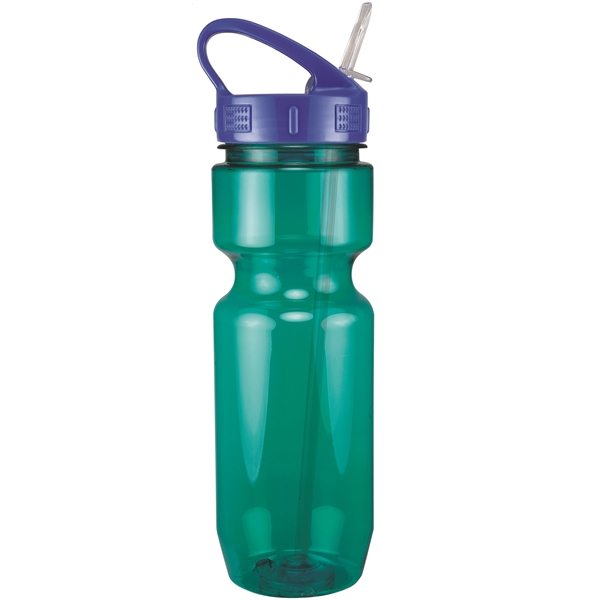 22oz Translucent Bike Bottle with Sport Sip Lid & Straw - 22oz Translucent Bike Bottle with Sport Sip Lid & Straw - Image 11 of 41