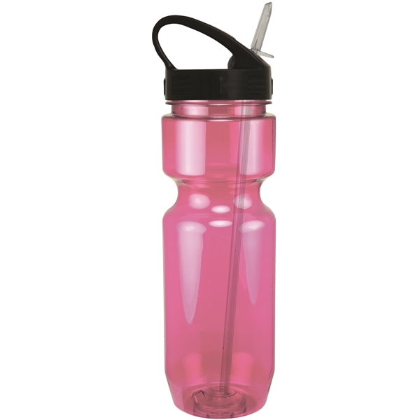 22oz Translucent Bike Bottle with Sport Sip Lid & Straw - 22oz Translucent Bike Bottle with Sport Sip Lid & Straw - Image 30 of 41