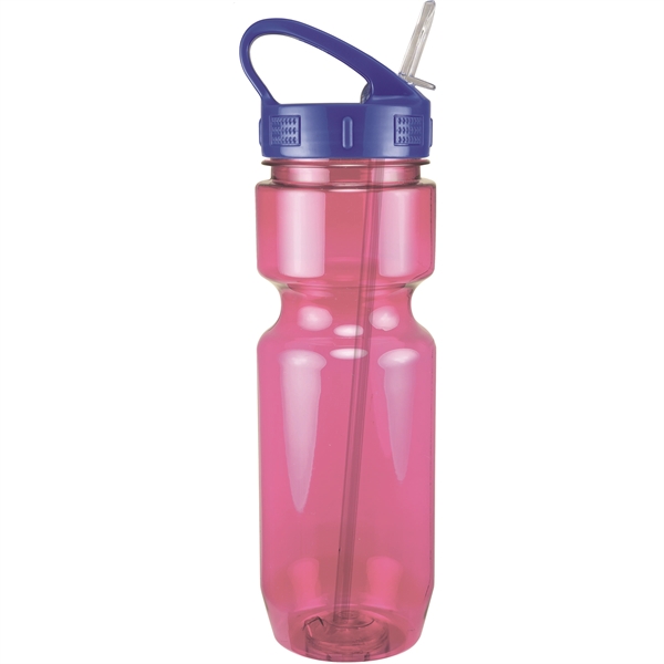 22oz Translucent Bike Bottle with Sport Sip Lid & Straw - 22oz Translucent Bike Bottle with Sport Sip Lid & Straw - Image 31 of 41
