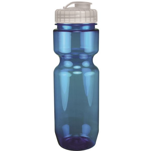 22oz Translucent Bike Bottle with Flip Top Lid - 22oz Translucent Bike Bottle with Flip Top Lid - Image 46 of 98