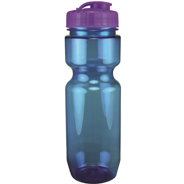 22oz Translucent Bike Bottle with Flip Top Lid - 22oz Translucent Bike Bottle with Flip Top Lid - Image 53 of 98