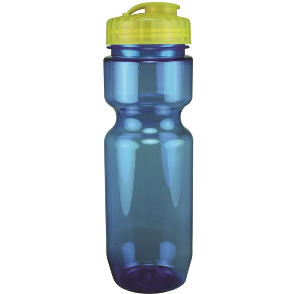22oz Translucent Bike Bottle with Flip Top Lid - 22oz Translucent Bike Bottle with Flip Top Lid - Image 55 of 98