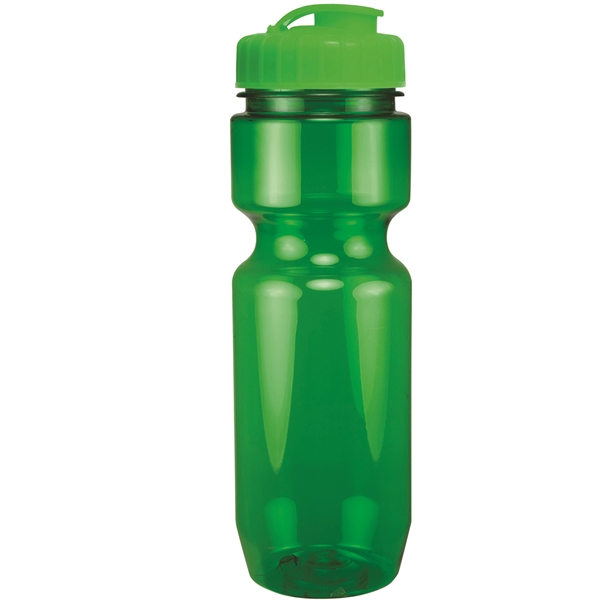 22oz Translucent Bike Bottle with Flip Top Lid - 22oz Translucent Bike Bottle with Flip Top Lid - Image 61 of 98