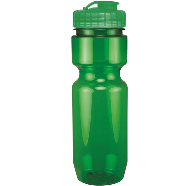 22oz Translucent Bike Bottle with Flip Top Lid - 22oz Translucent Bike Bottle with Flip Top Lid - Image 65 of 98