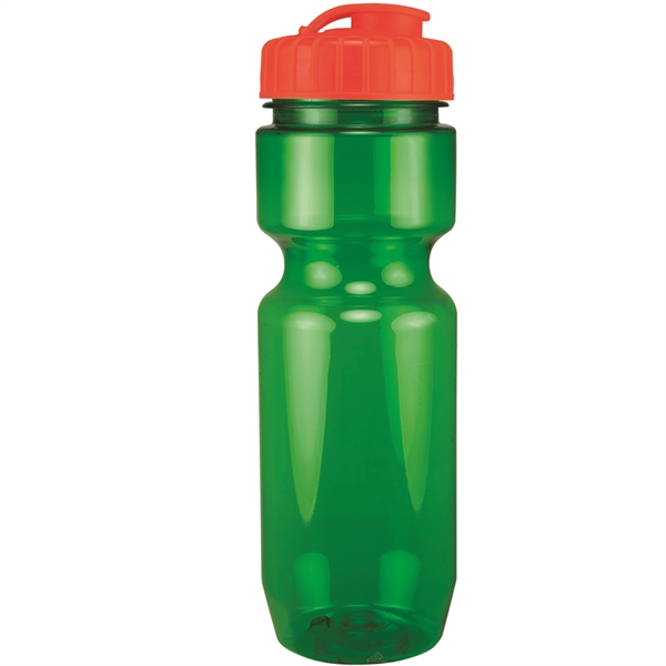 22oz Translucent Bike Bottle with Flip Top Lid - 22oz Translucent Bike Bottle with Flip Top Lid - Image 66 of 98