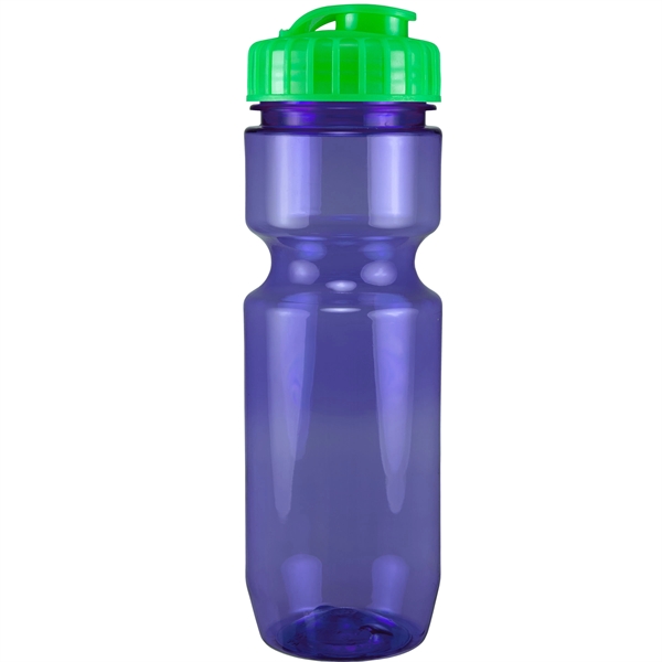 22oz Translucent Bike Bottle with Flip Top Lid - 22oz Translucent Bike Bottle with Flip Top Lid - Image 74 of 98