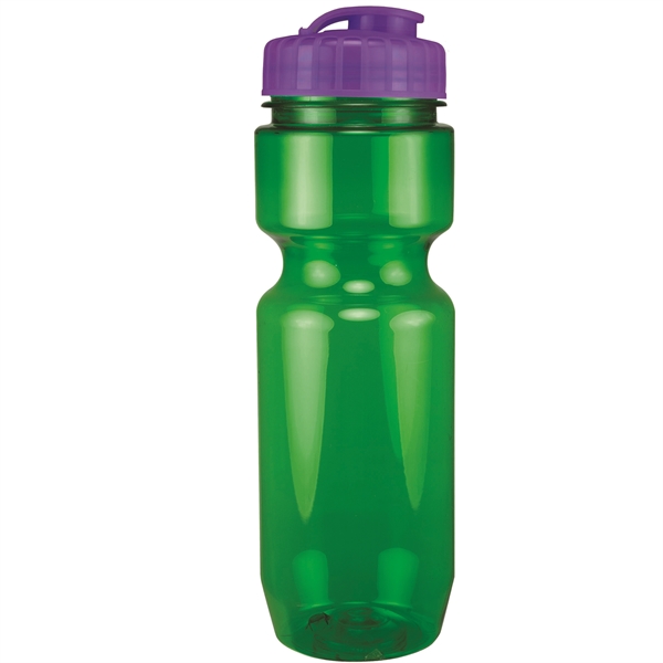 22oz Translucent Bike Bottle with Flip Top Lid - 22oz Translucent Bike Bottle with Flip Top Lid - Image 67 of 98