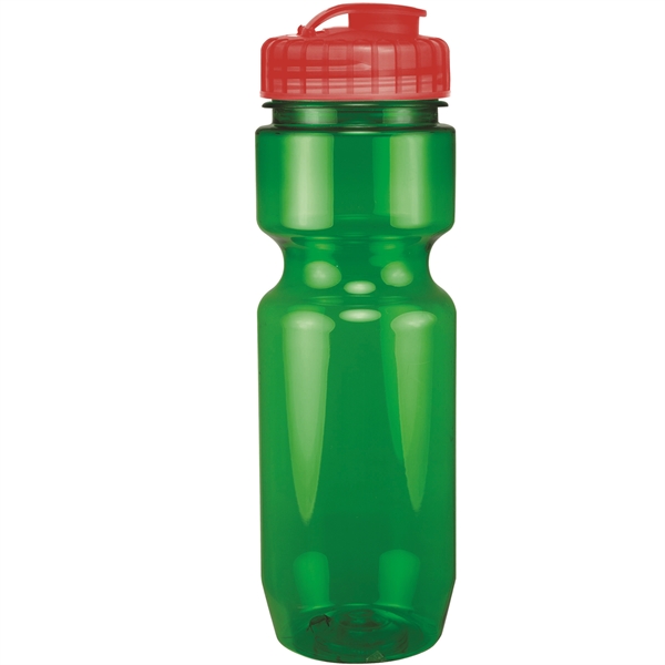 22oz Translucent Bike Bottle with Flip Top Lid - 22oz Translucent Bike Bottle with Flip Top Lid - Image 68 of 98
