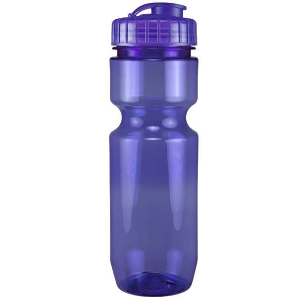 22oz Translucent Bike Bottle with Flip Top Lid - 22oz Translucent Bike Bottle with Flip Top Lid - Image 81 of 98