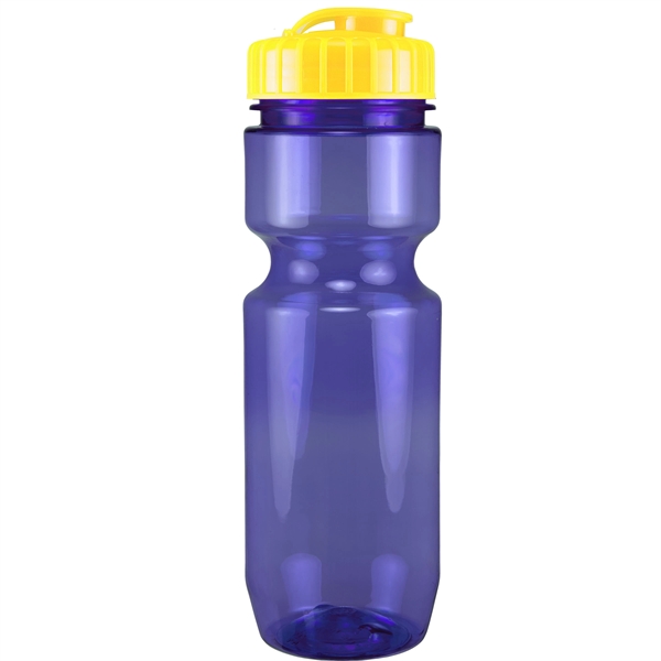 22oz Translucent Bike Bottle with Flip Top Lid - 22oz Translucent Bike Bottle with Flip Top Lid - Image 83 of 98