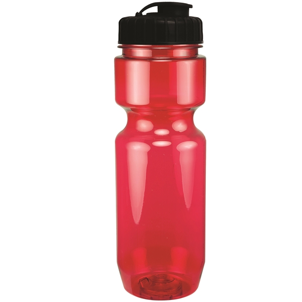 22oz Translucent Bike Bottle with Flip Top Lid - 22oz Translucent Bike Bottle with Flip Top Lid - Image 85 of 98