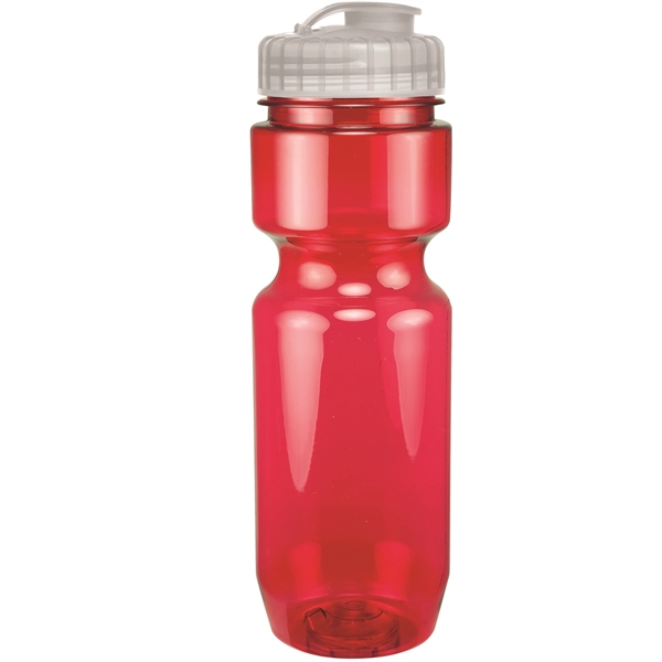 22oz Translucent Bike Bottle with Flip Top Lid - 22oz Translucent Bike Bottle with Flip Top Lid - Image 87 of 98