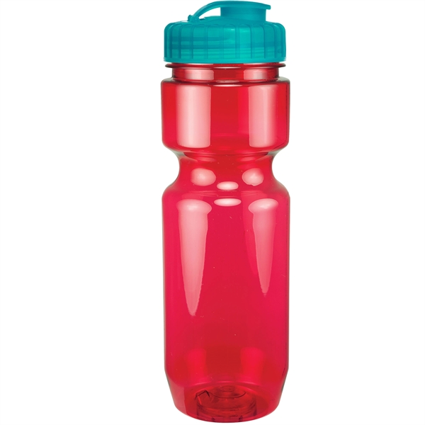 22oz Translucent Bike Bottle with Flip Top Lid - 22oz Translucent Bike Bottle with Flip Top Lid - Image 88 of 98