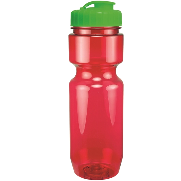 22oz Translucent Bike Bottle with Flip Top Lid - 22oz Translucent Bike Bottle with Flip Top Lid - Image 89 of 98