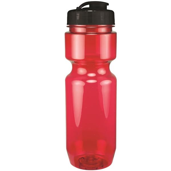 22oz Translucent Bike Bottle with Flip Top Lid - 22oz Translucent Bike Bottle with Flip Top Lid - Image 91 of 98
