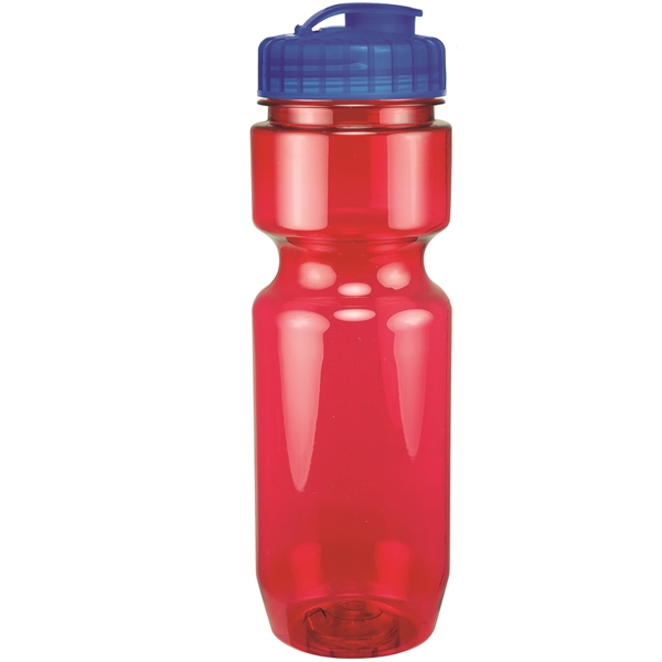 22oz Translucent Bike Bottle with Flip Top Lid - 22oz Translucent Bike Bottle with Flip Top Lid - Image 92 of 98