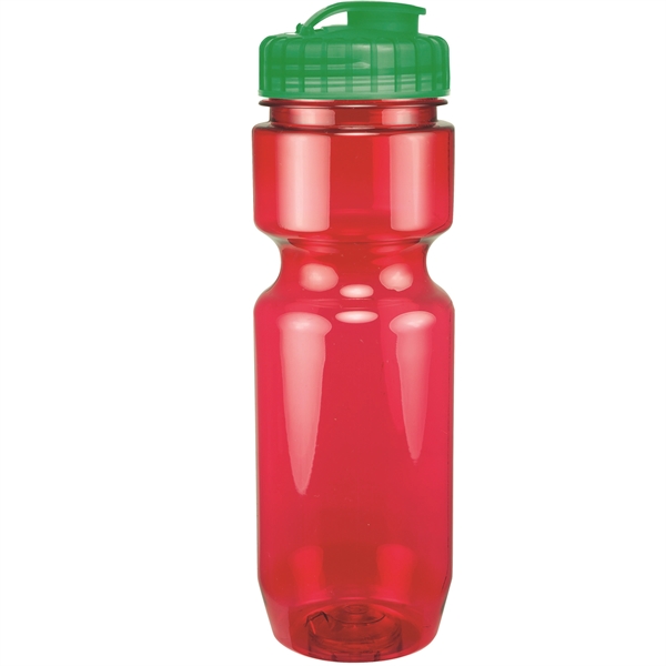 22oz Translucent Bike Bottle with Flip Top Lid - 22oz Translucent Bike Bottle with Flip Top Lid - Image 93 of 98