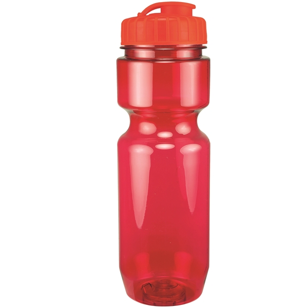 22oz Translucent Bike Bottle with Flip Top Lid - 22oz Translucent Bike Bottle with Flip Top Lid - Image 94 of 98
