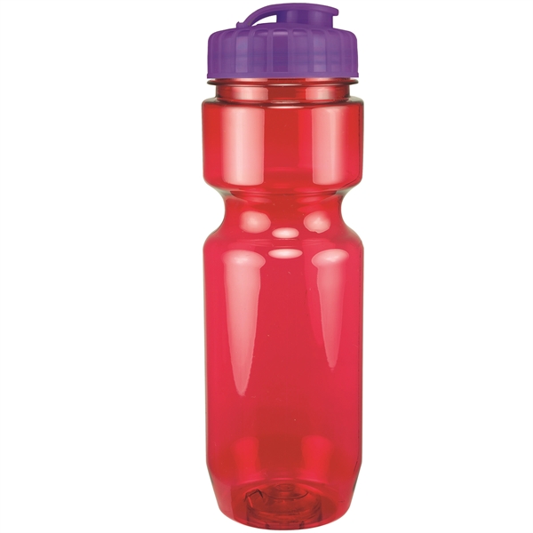 22oz Translucent Bike Bottle with Flip Top Lid - 22oz Translucent Bike Bottle with Flip Top Lid - Image 95 of 98