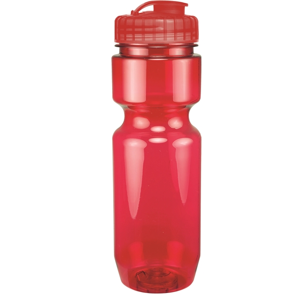 22oz Translucent Bike Bottle with Flip Top Lid - 22oz Translucent Bike Bottle with Flip Top Lid - Image 96 of 98