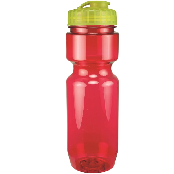 22oz Translucent Bike Bottle with Flip Top Lid - 22oz Translucent Bike Bottle with Flip Top Lid - Image 97 of 98